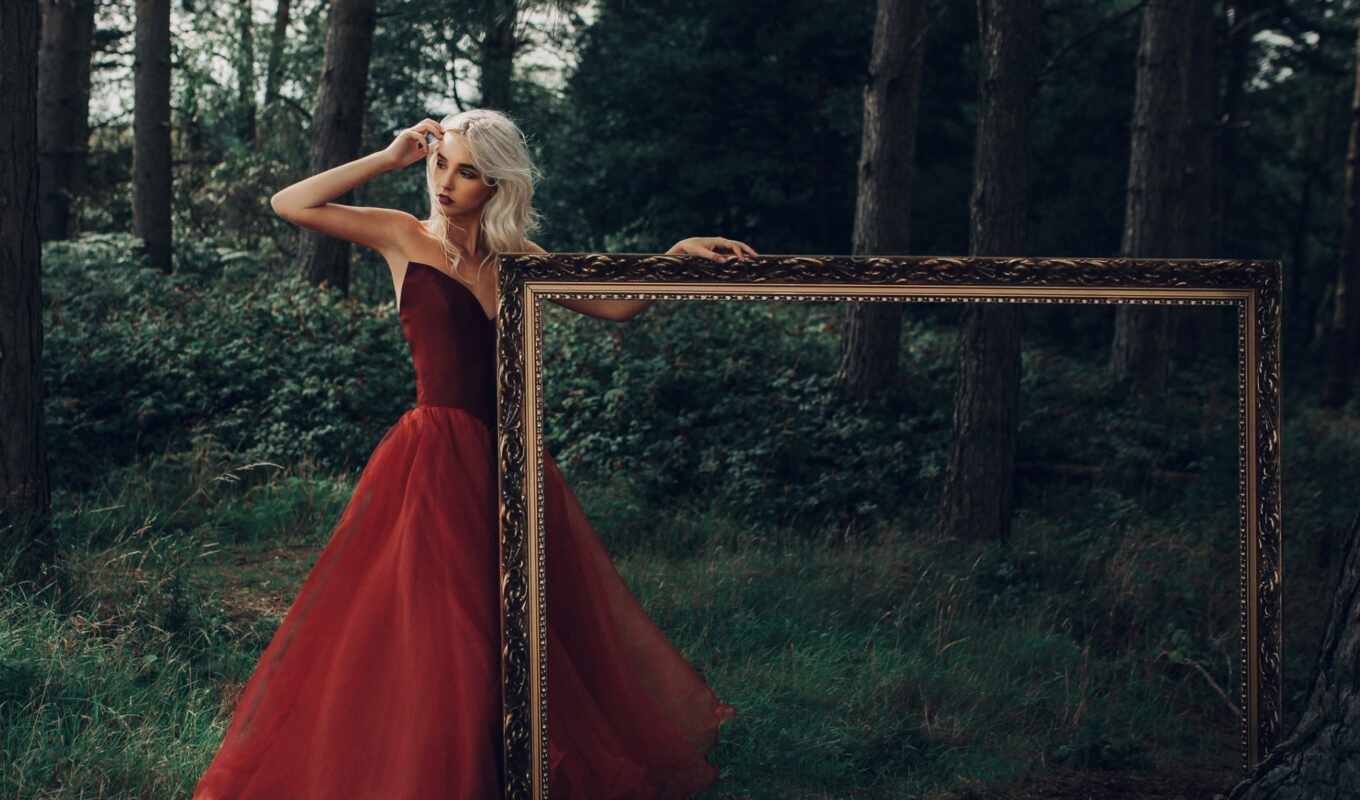 mac, love, red, forest, blonde, skirt, lady, youtube, official, photo frames