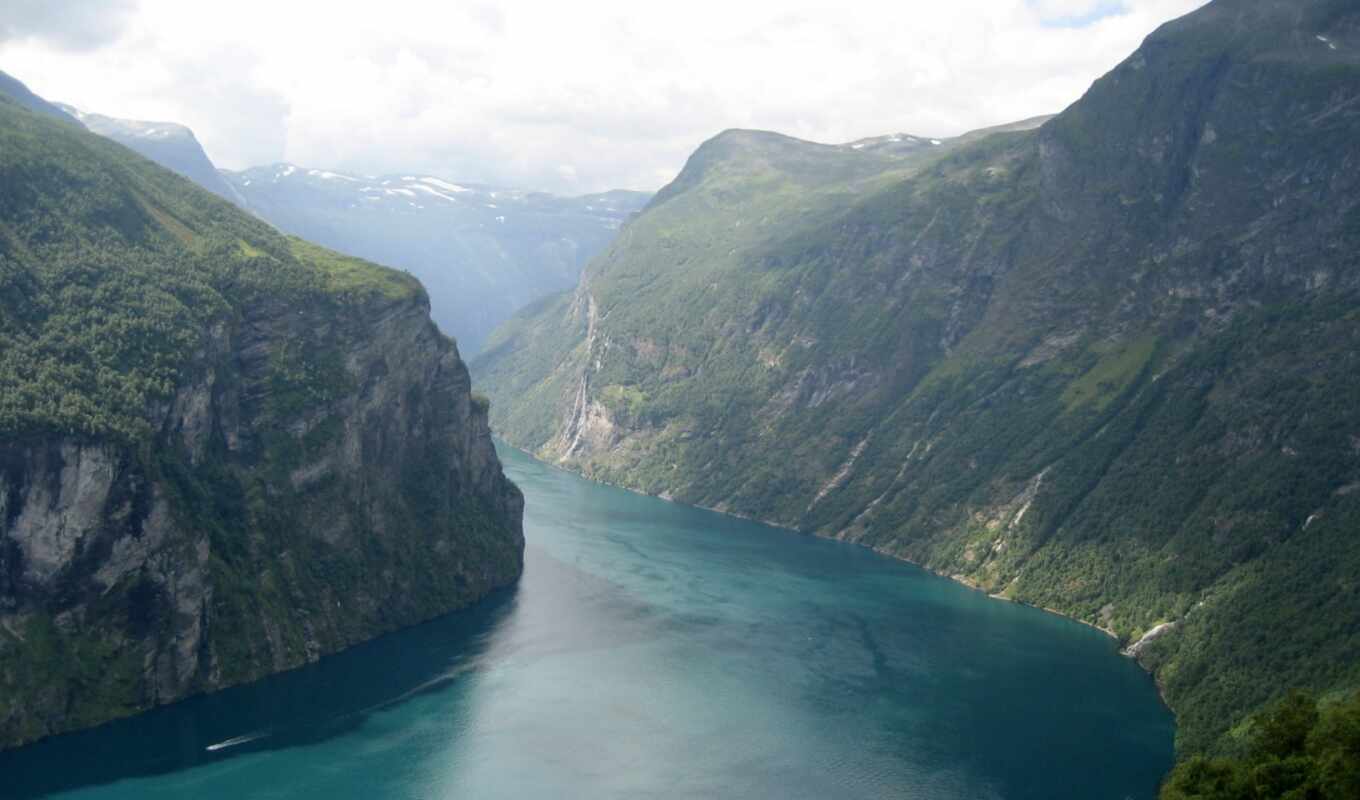 nature, mountain, landscape, Norway, fjord, geiranger, geirangerfjord