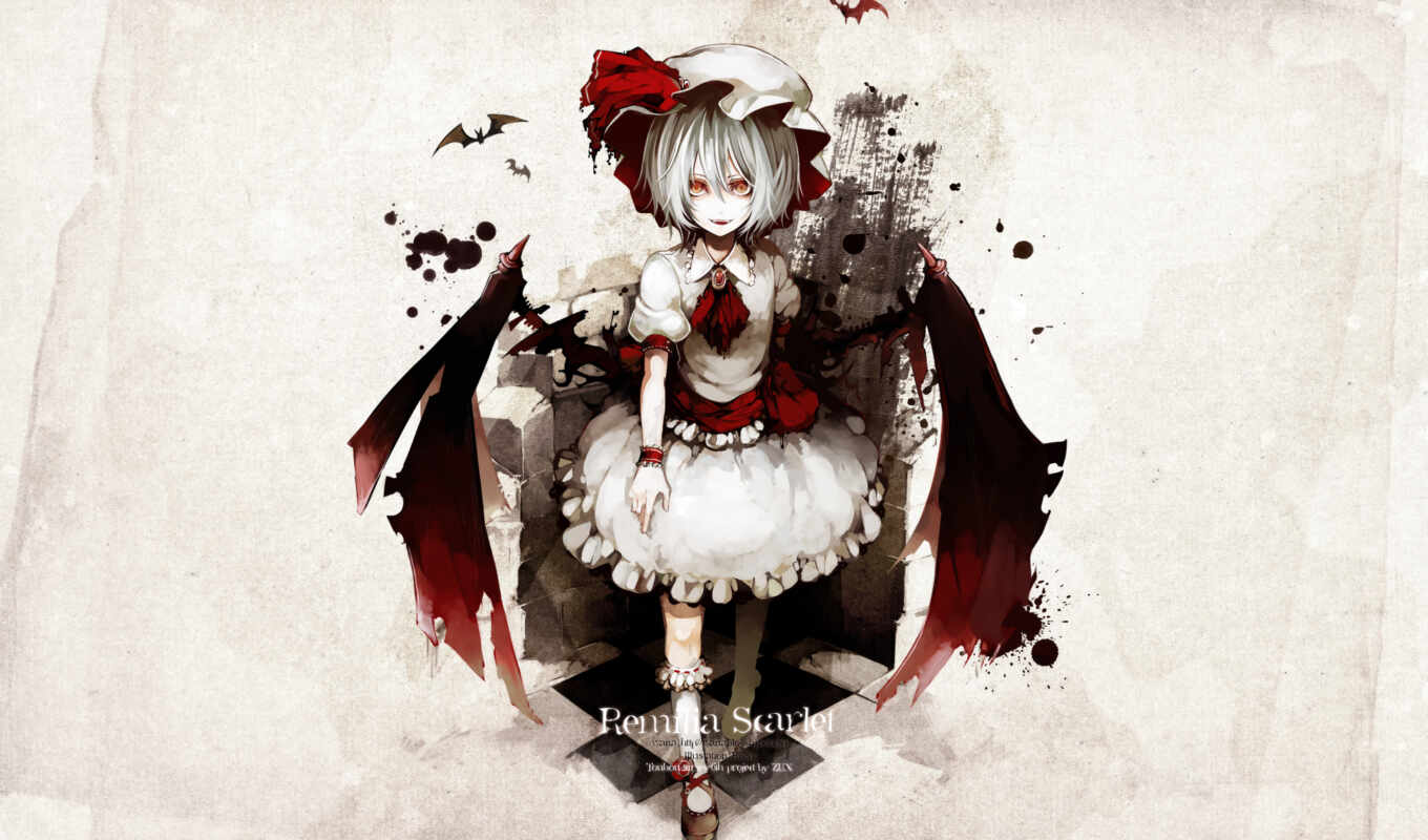 girl, summer, picture, picture, red, save, anime, touhou, dream, dress, choose, with the button, right, mice, downloads, days, scarlett, oriental, vampire, devils, leimiliya, city