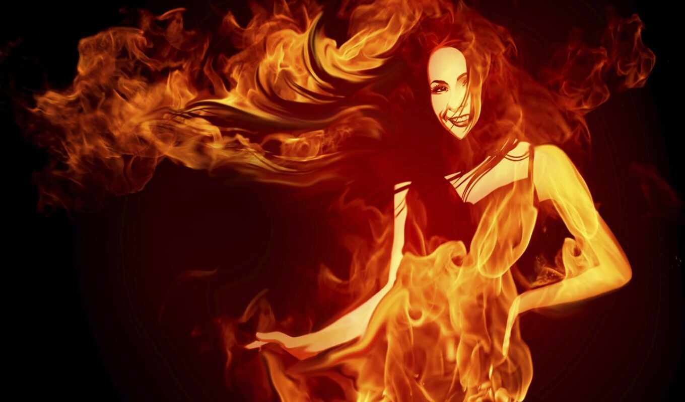 girl, fire
