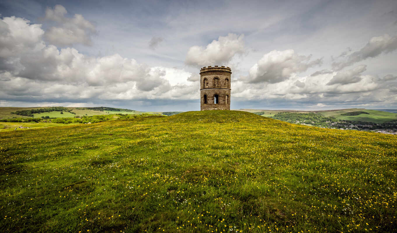 Great Britain, England, tower, park, peak, district, buxton, sliphonic