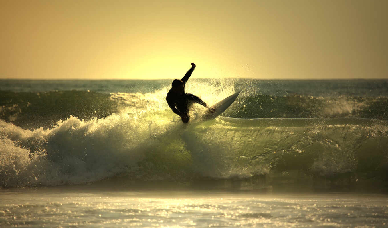 water, waves, board, surfing