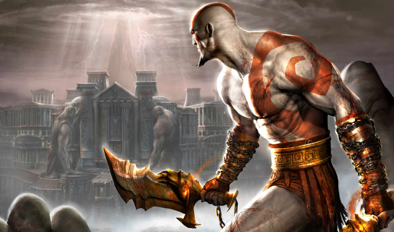 game, серия, one, war, god, kratos