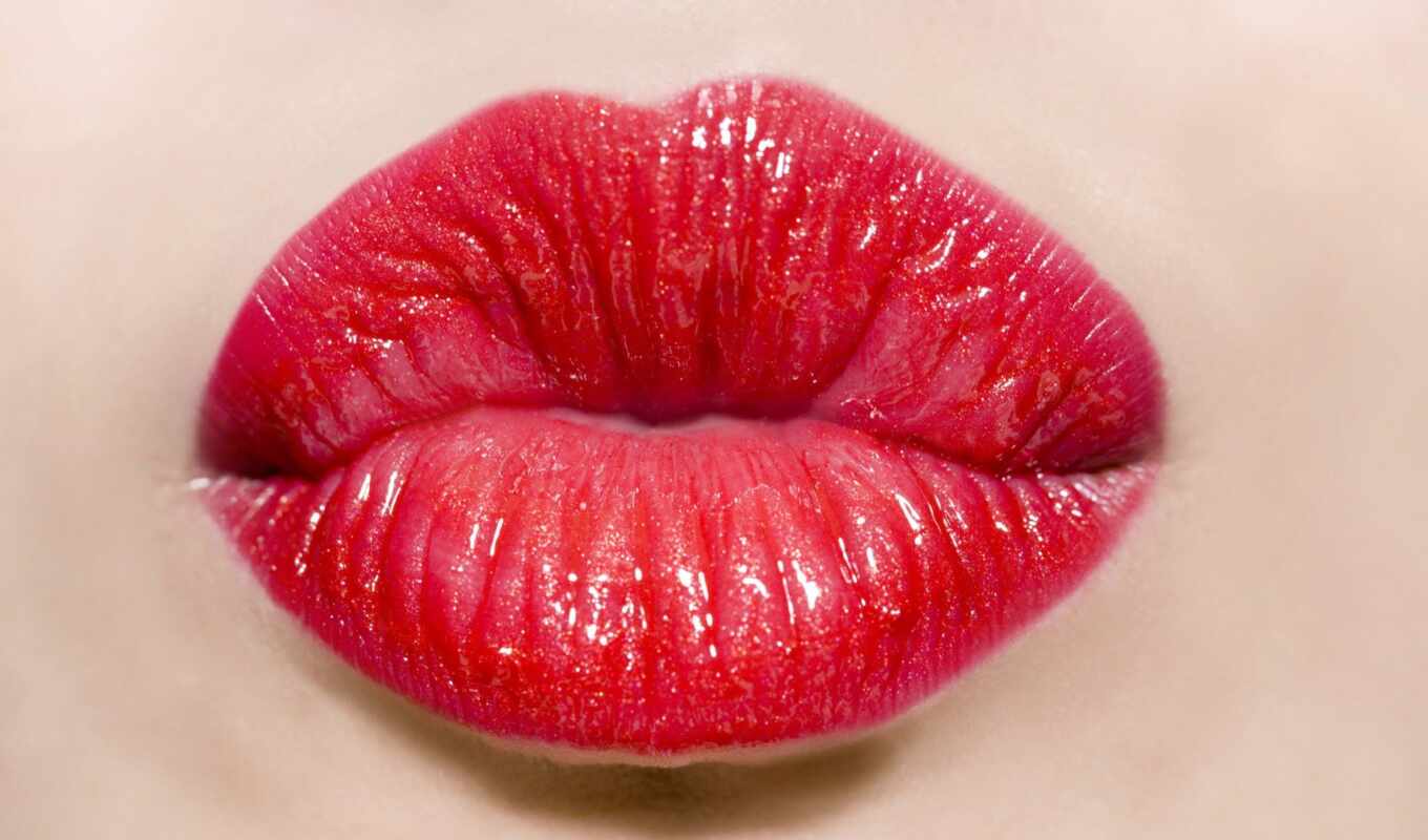 red, вид, зубы, помада, поцелуй, how, lip