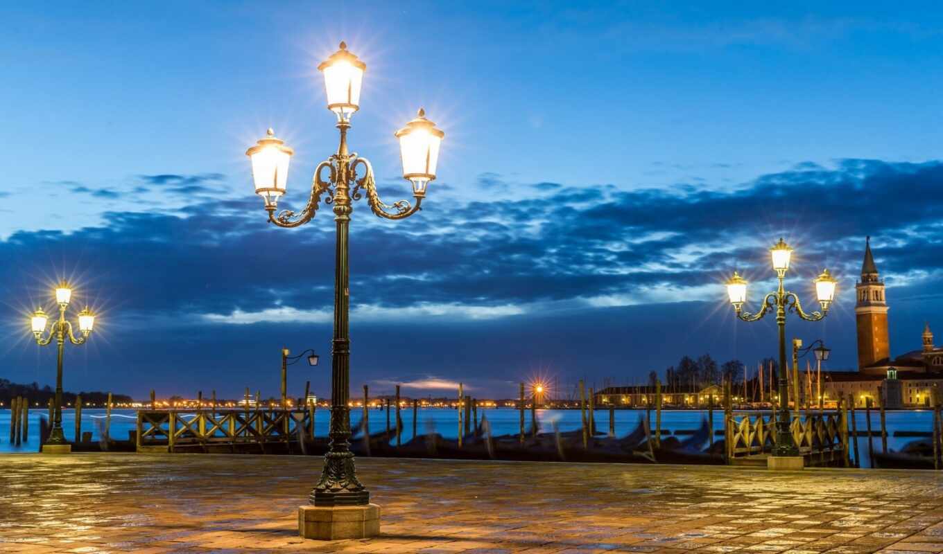 фонарик, ночь, вечер, площадь, venezia, улица, italian, пост, освещение, venice, город