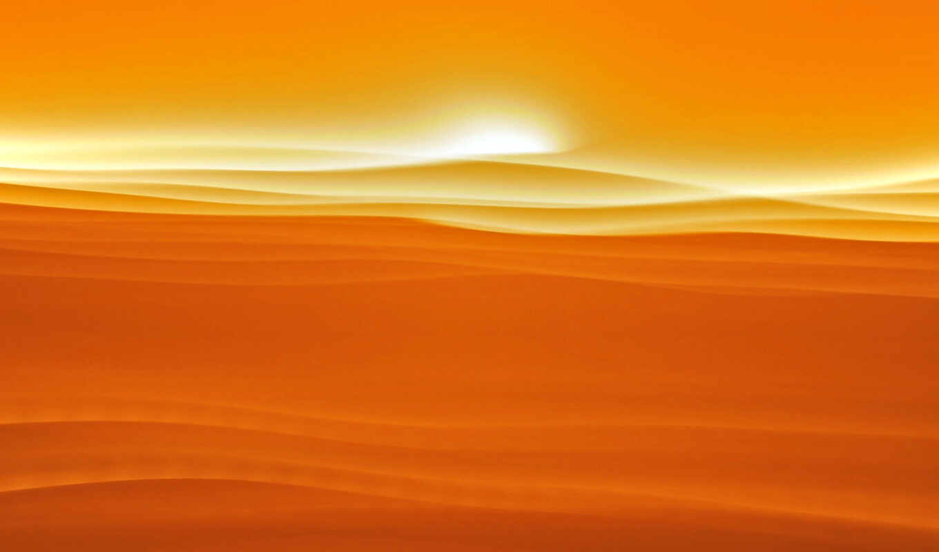 солнце, пустыня, оранжевый