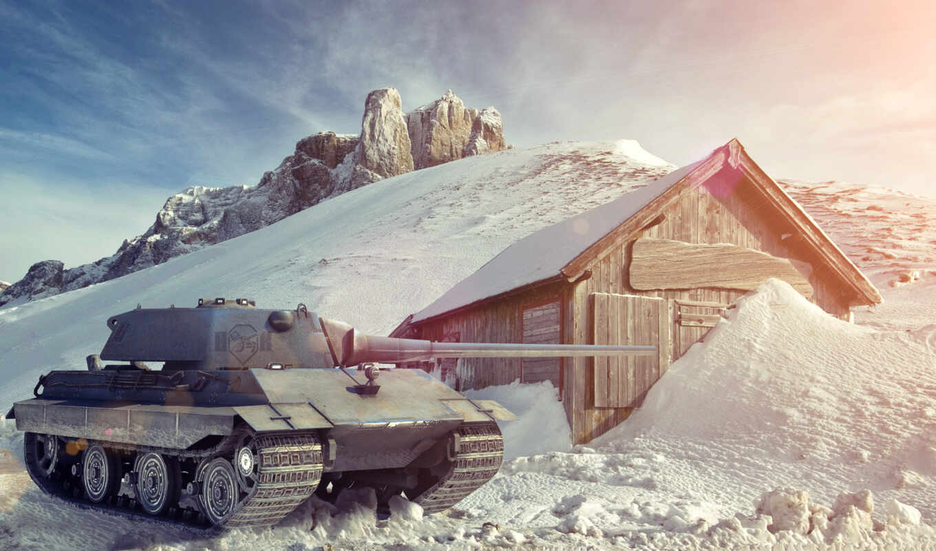 art, snow, world, tanks, tanks, wot, tank, german, wargaming