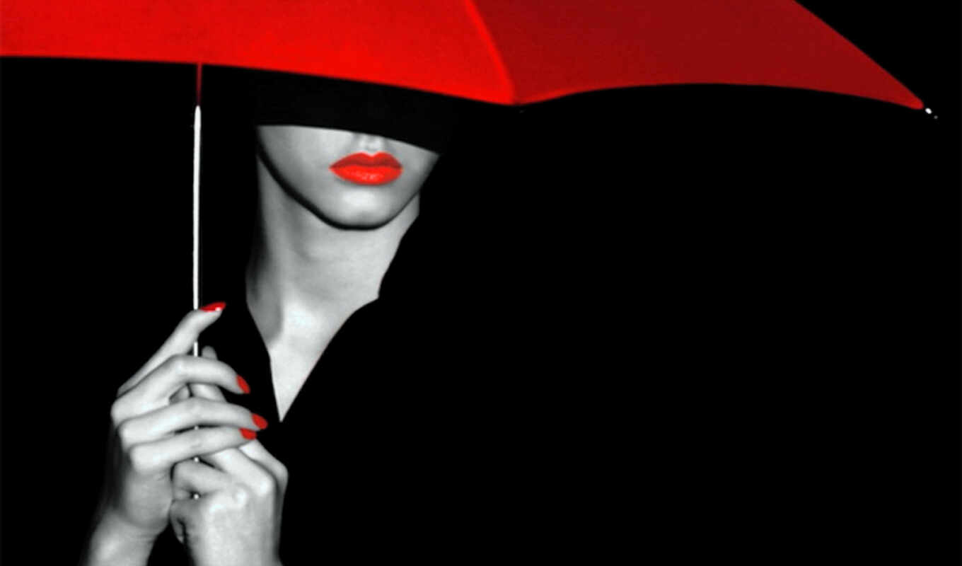 black, девушка, женщина, краска, red, diamond, twitter, зонтик, вышивка