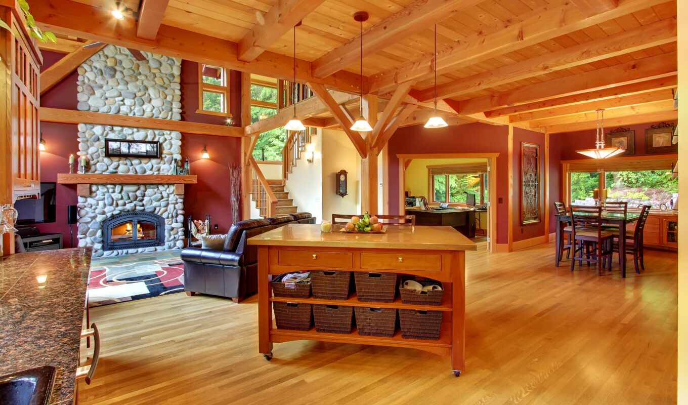 house, home, design, interior, framework, tree