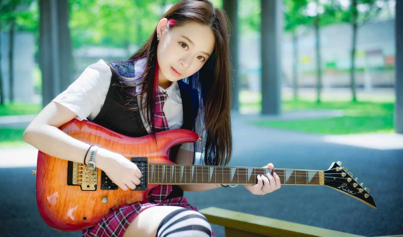 music, girl, woman, guitar, asian, asian, quote, eastern, attitude