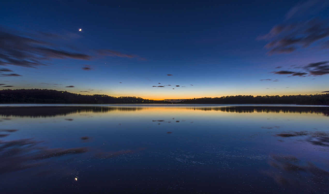 lake, nature, Australia, reflection, narrabeen