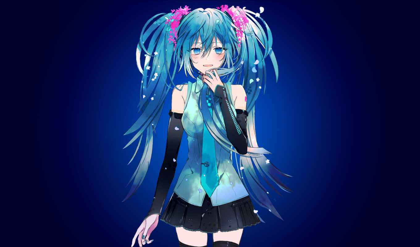 blue, girl, resolution, picture, a laptop, anime, hatsune, to create, log, the first, account