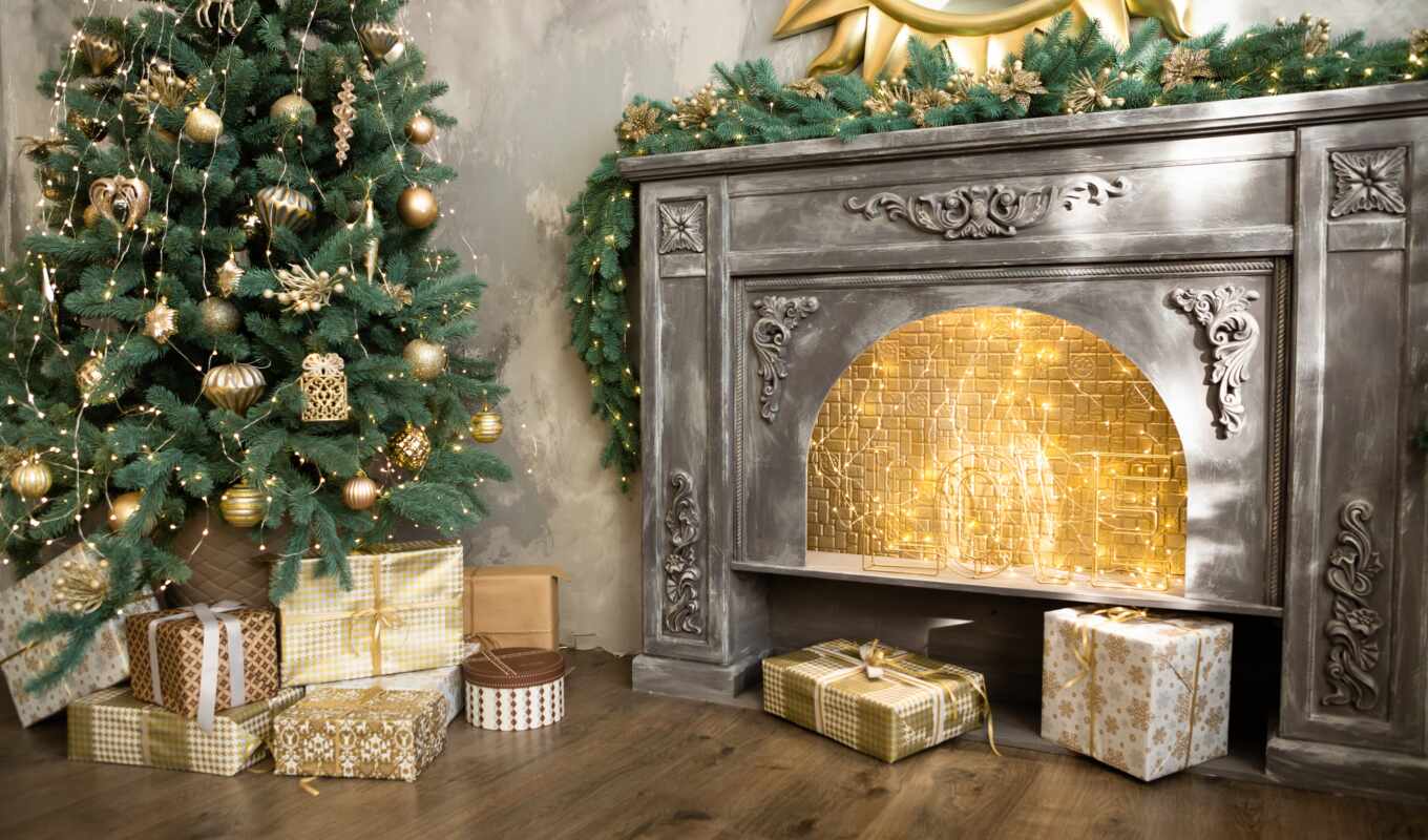 room, new, fireplace, fire, christmas, interior, live, place, celebration
