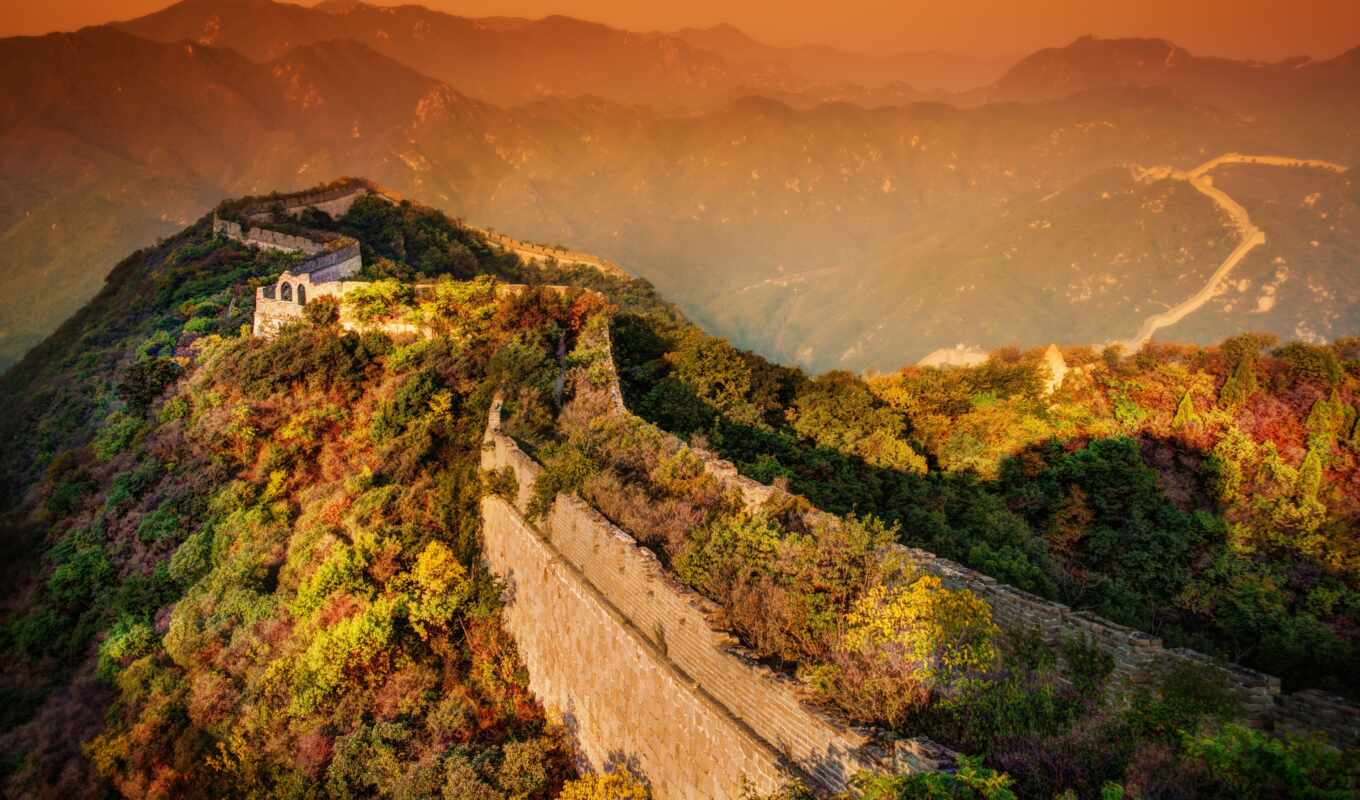 wall, great, china