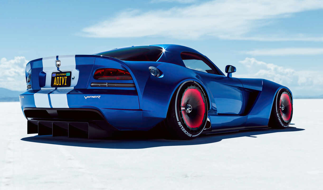 photo, background, see, dodge, viper, rear, broad-based