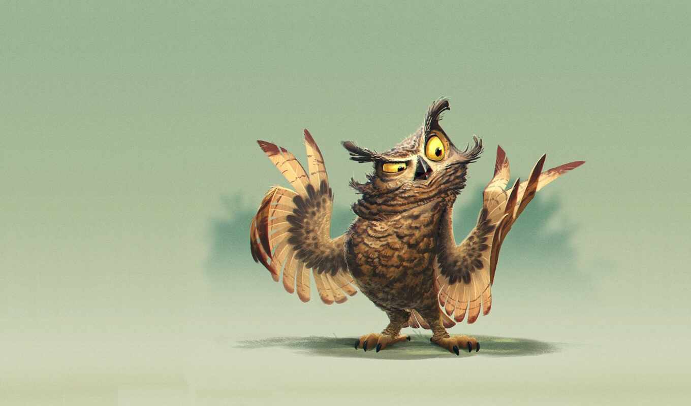 cool, owl, different, have, bird, minimalism, mood, drawn, positive, the owl, permission