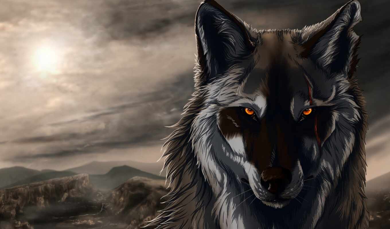wolf, scar, ruvolk