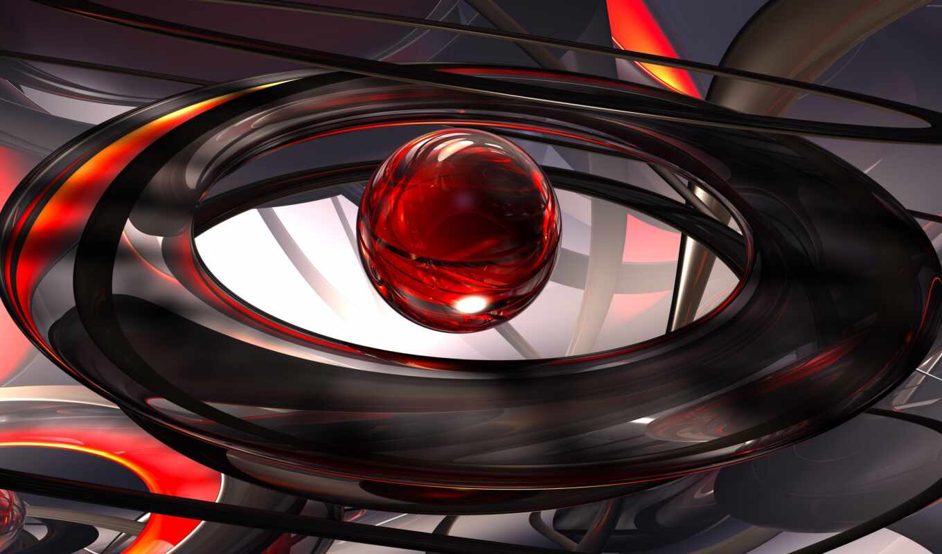 graphics, abstraction, light, circle, red, auto, color, ball, headlight, permission
