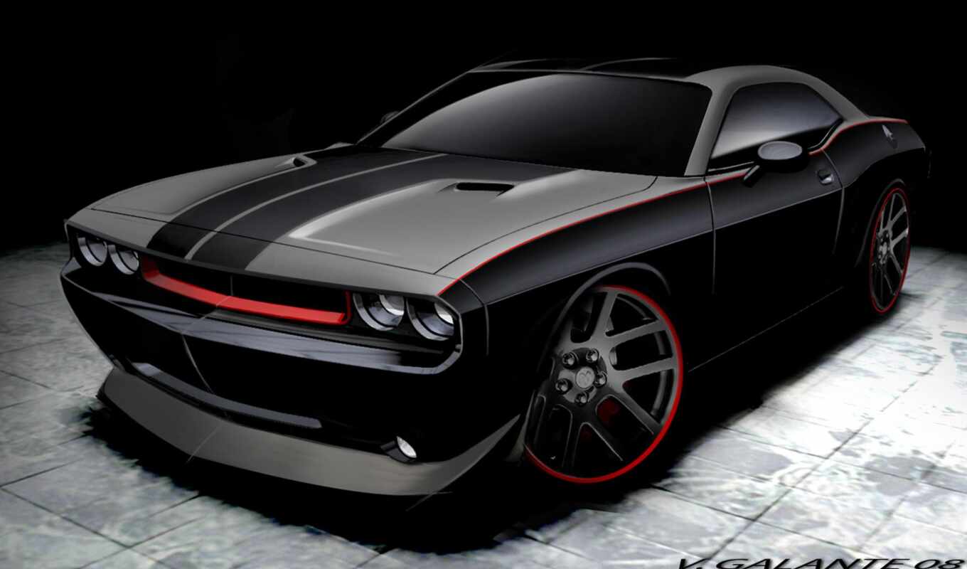the, angeles, screen, dodge, challenger, fund, car, voitures, ncis