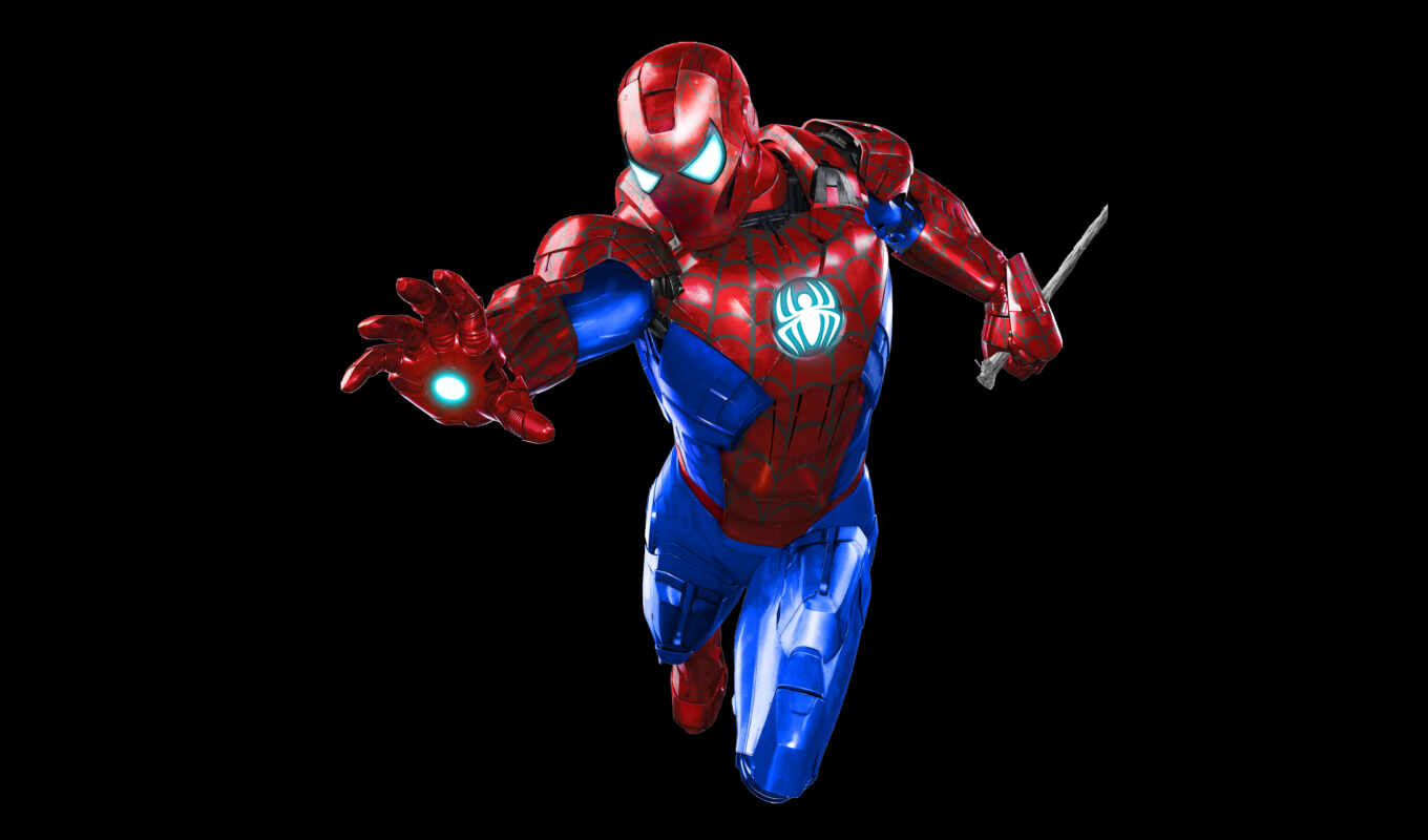 man, new, spider, marvel, suit, iron