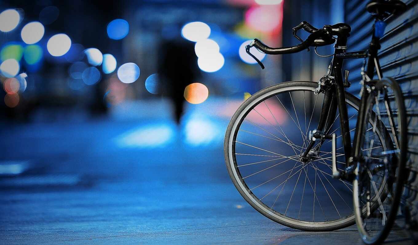 город, улица, bike, велосипед