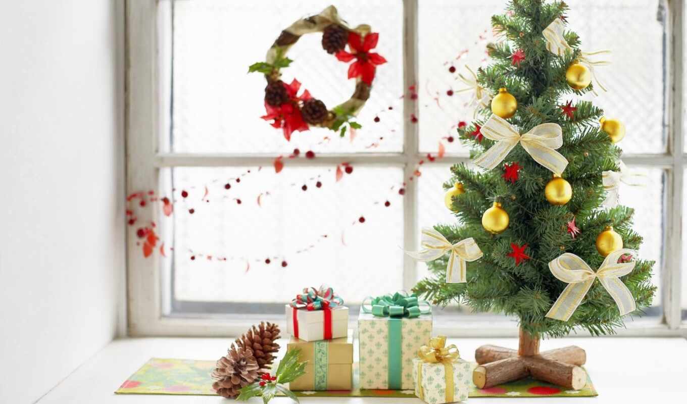 house, new, little, beautiful, decoration, decorate, new, new year, idea, narrow, Christmas tree