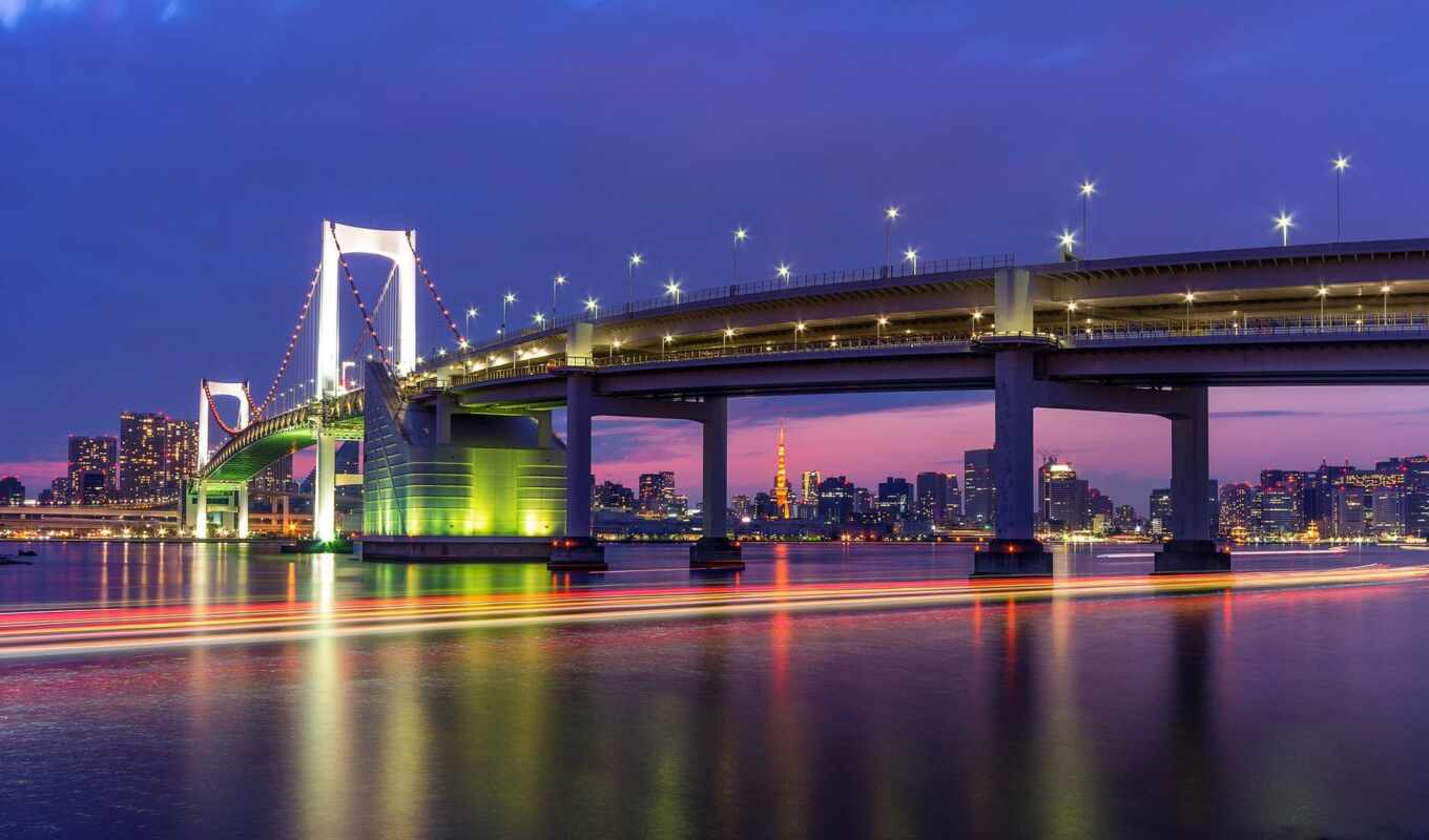 высокого, мост, столица, japanese, tokyo, разрешения, мегаполис, япония, мосты, tokio