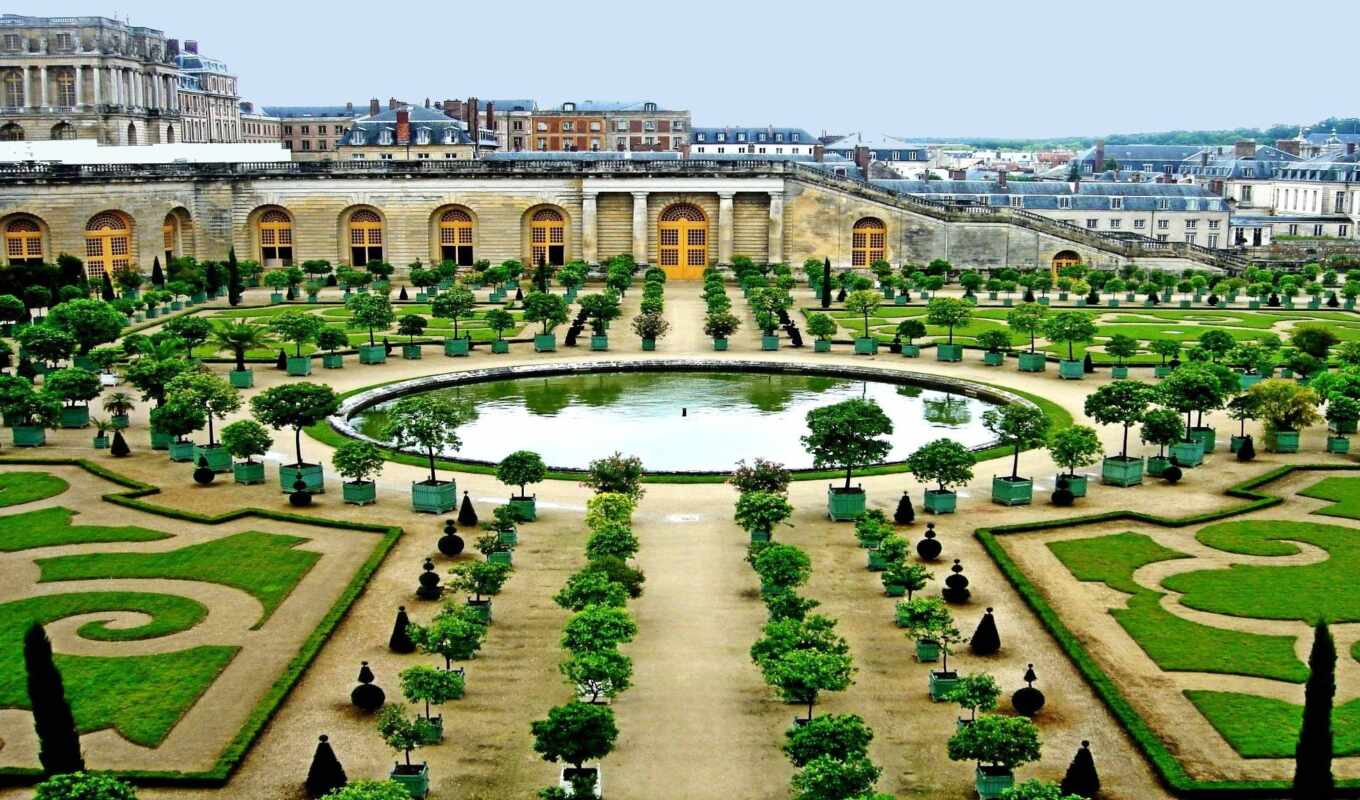architecture, building, France, garden, build, Versailles