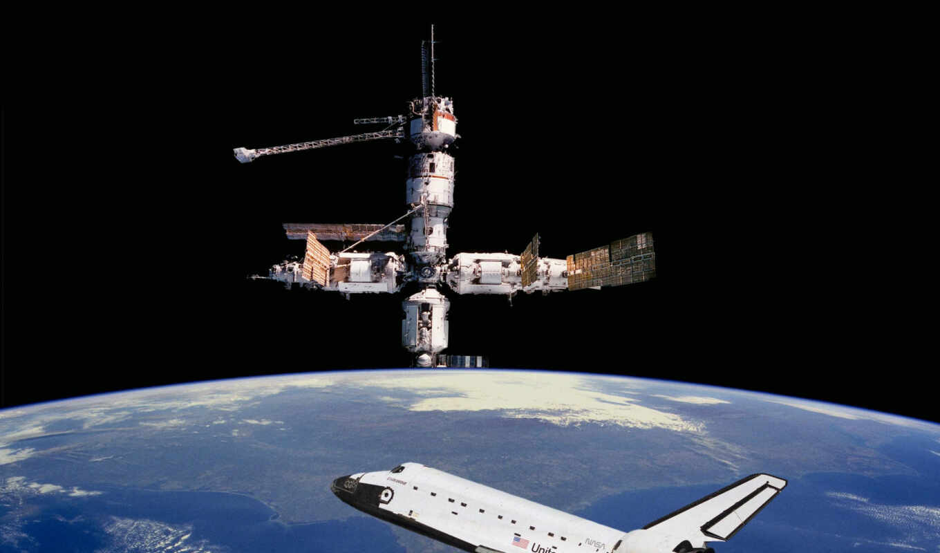 картинка, станция, космос, земля, shuttle, шатл