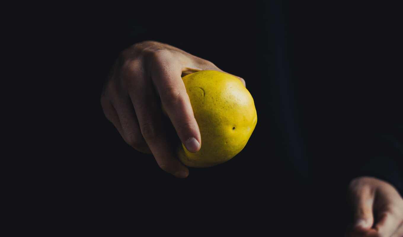 design, new, see, плод, lemon, рука, яблоко, mes, frukt, rubl, обои