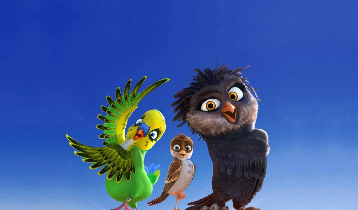 trailer, Richard, to be removed, cartoon, trio, feathers, stork