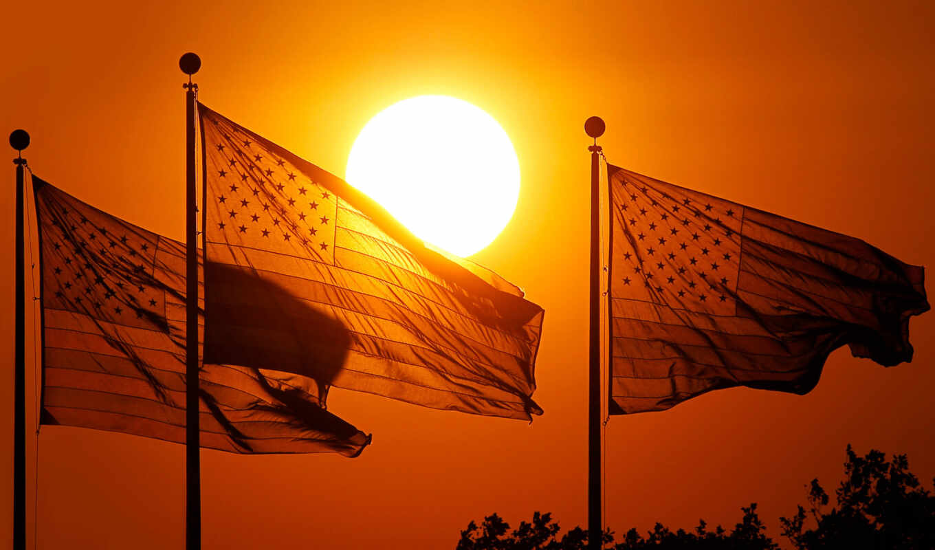 sunset, new, american, flag, amazon, washington, jersey, deposit