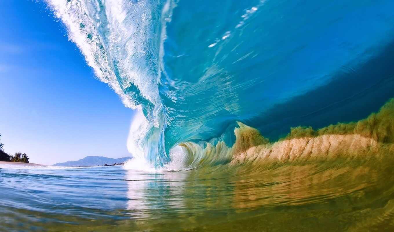 ocean, волна, mrwallpaper
