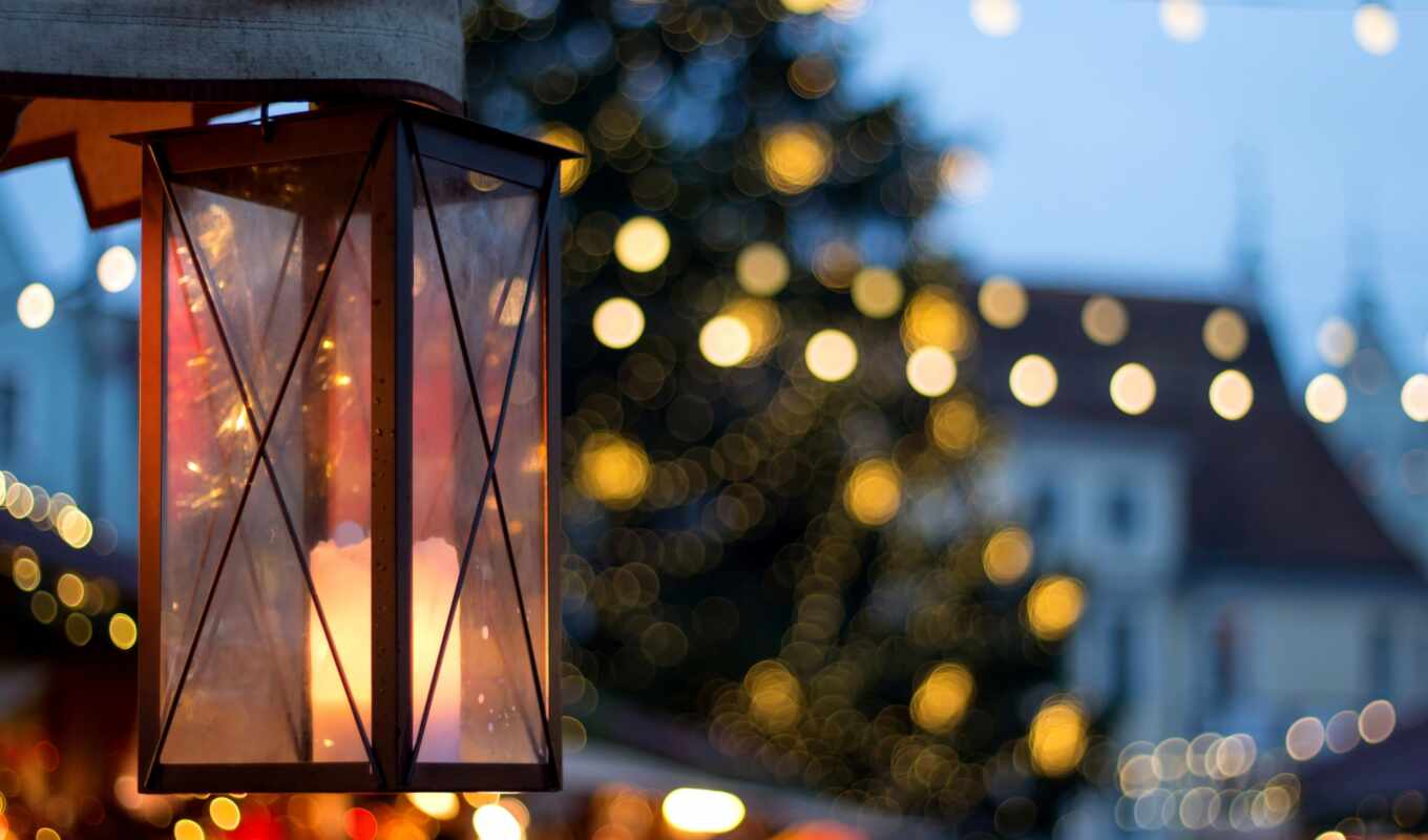 collection, new, christmas, urban, holiday, european, lantern, Christmas tree