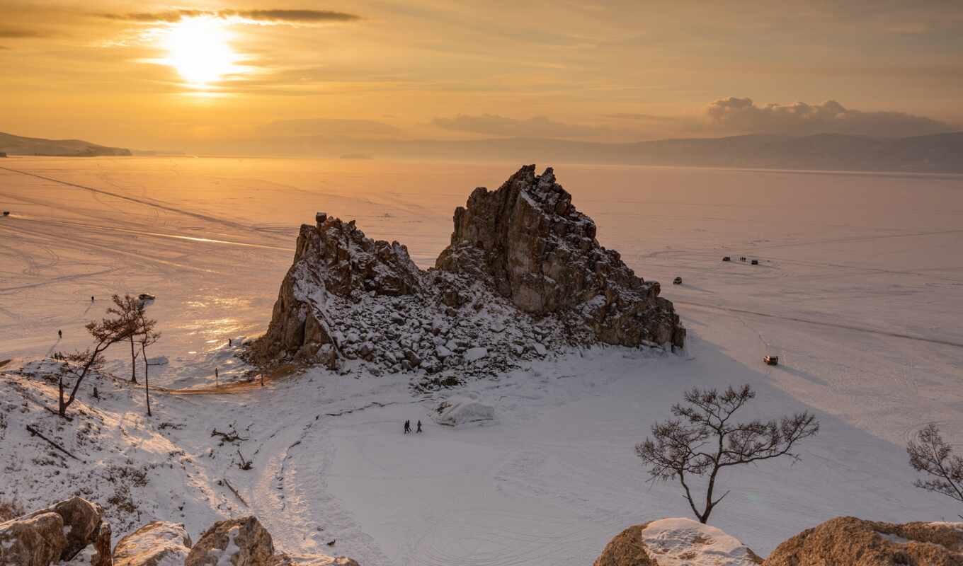 lake, rook, excursion, Baikal, Baikal