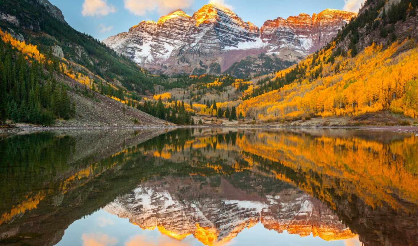 nature, mountain, USA, autumn, colorado, state, rocky, flasks, bard