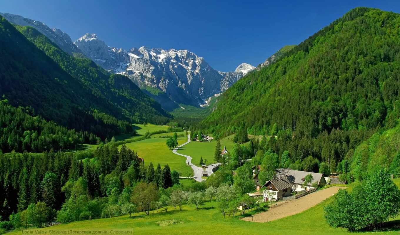 mountain, landscape, valley, slovenia, aviabiletus