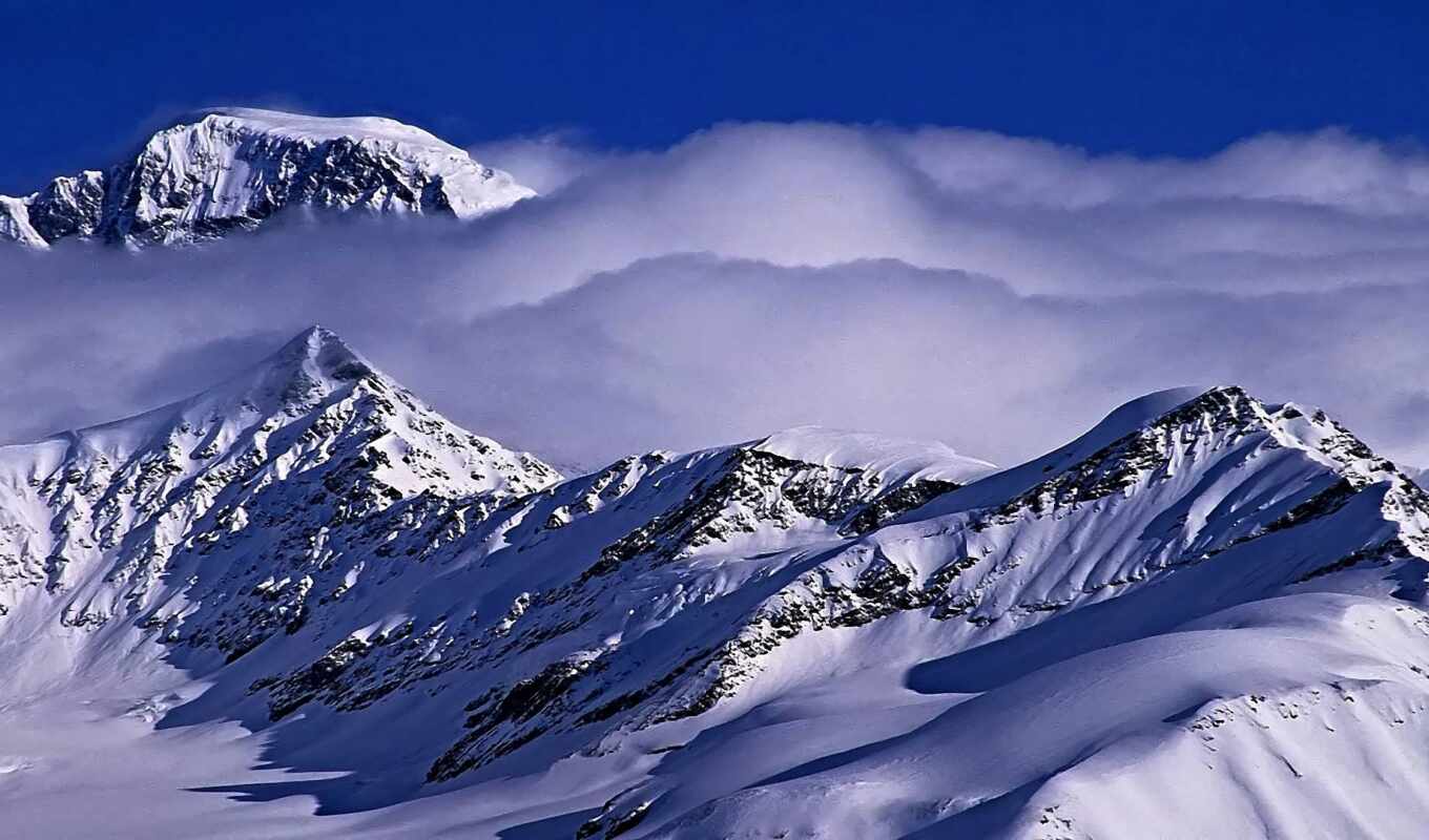 аляска, natural, nacional, nevado