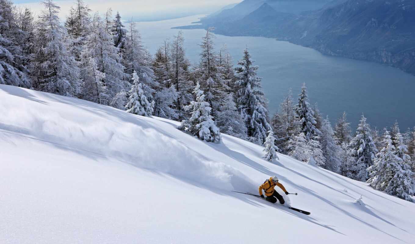 snow, mountain, ski, mrwallpaper