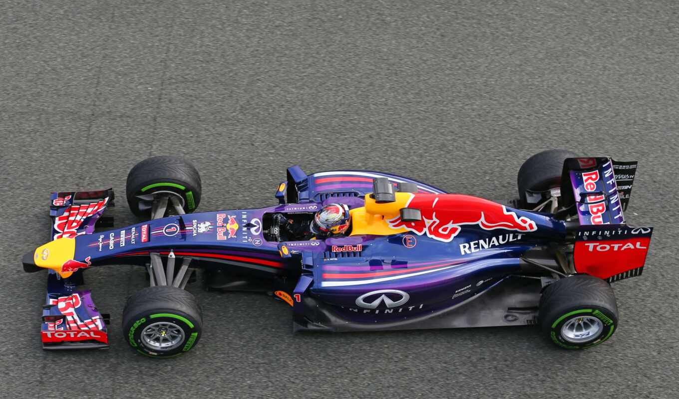 red, car, one, formula, race, bull, Vettel