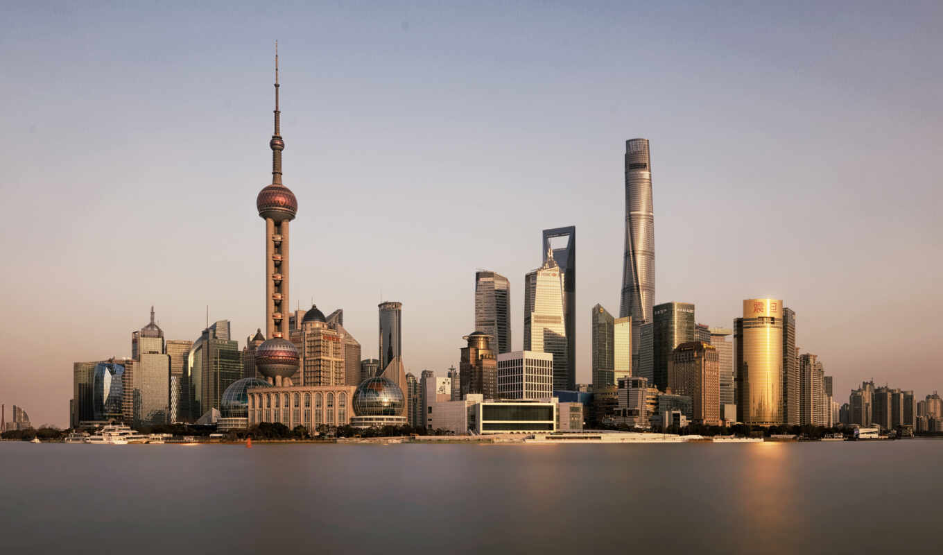 skyline, shanghai, stock photo