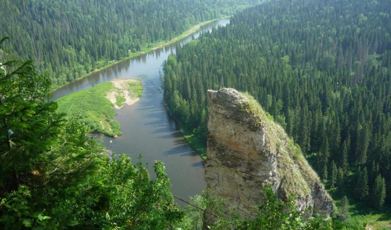 beauty, Of Russia, river, unique, point, great, the river, ural, cherry, ice, yes