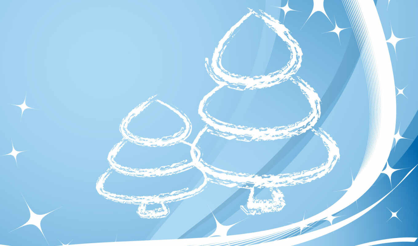 white, picture, like, blue, year, new, christmas, lines, Christmas tree, holiday, strokes