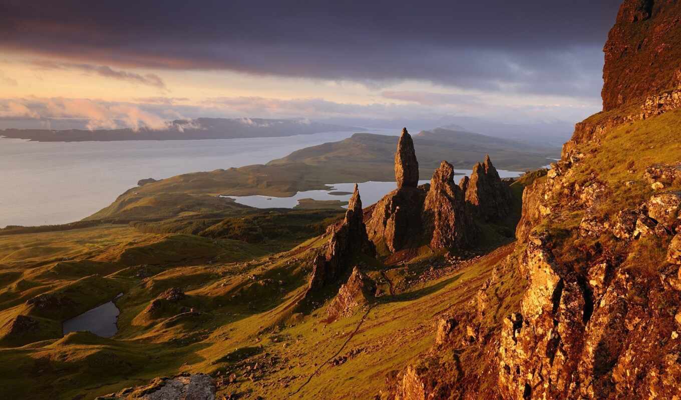 stone, rock, Scotland, Europe, nature, water, gora, beautiful, rock, skye, scotland