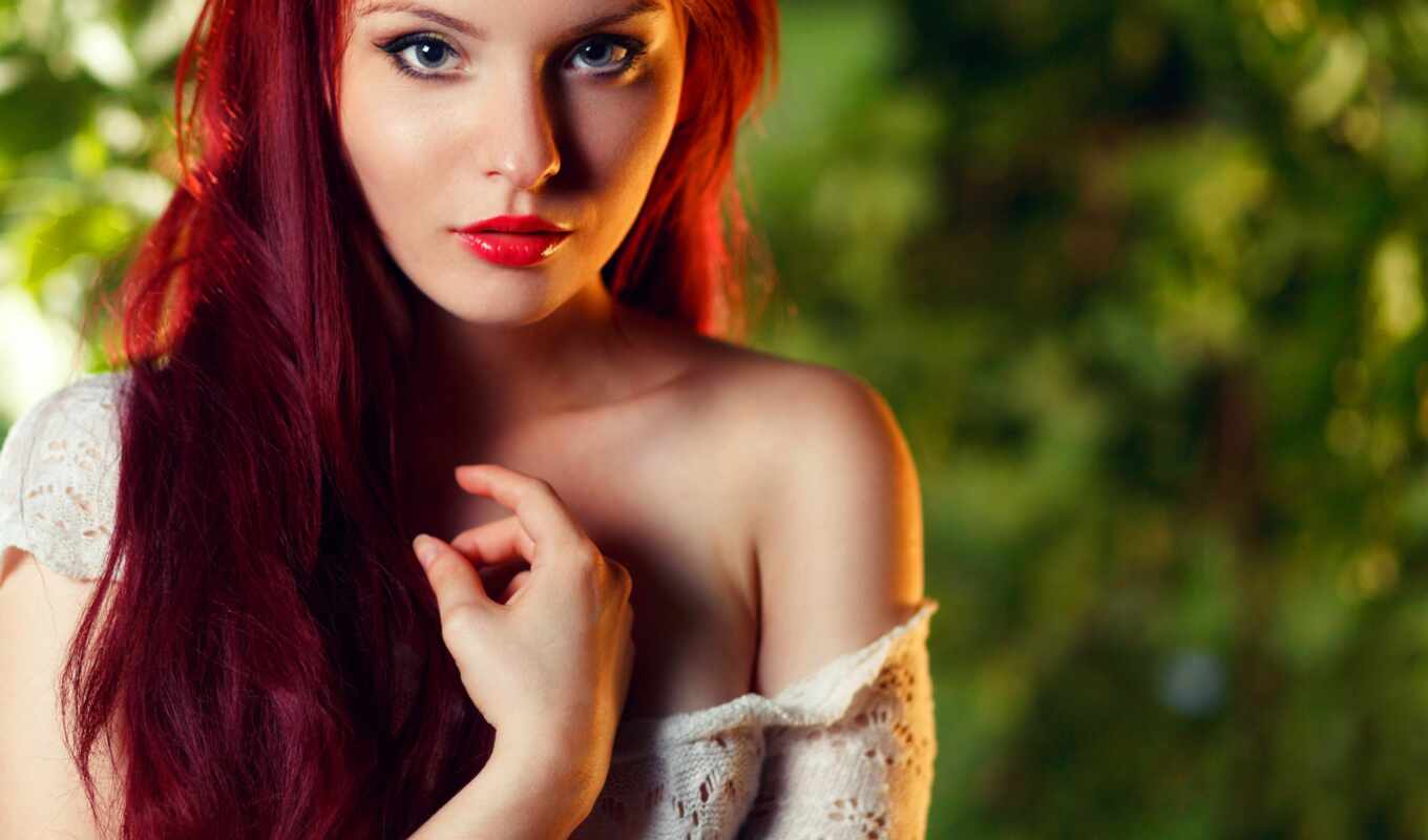 girl, woman, eyes, beauty, portrait, redhead, makeup