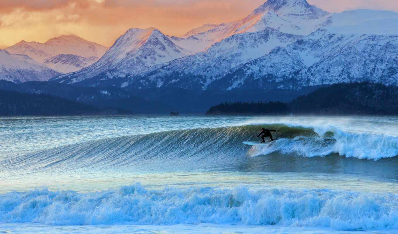 природа, тема, сёрфинг