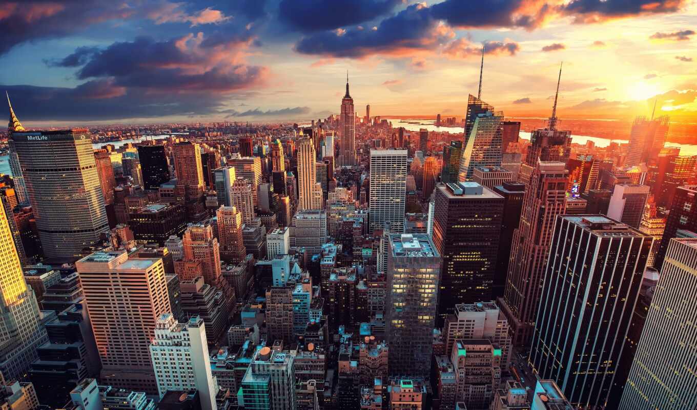 фото, new, город, нью, york, небоскрёба