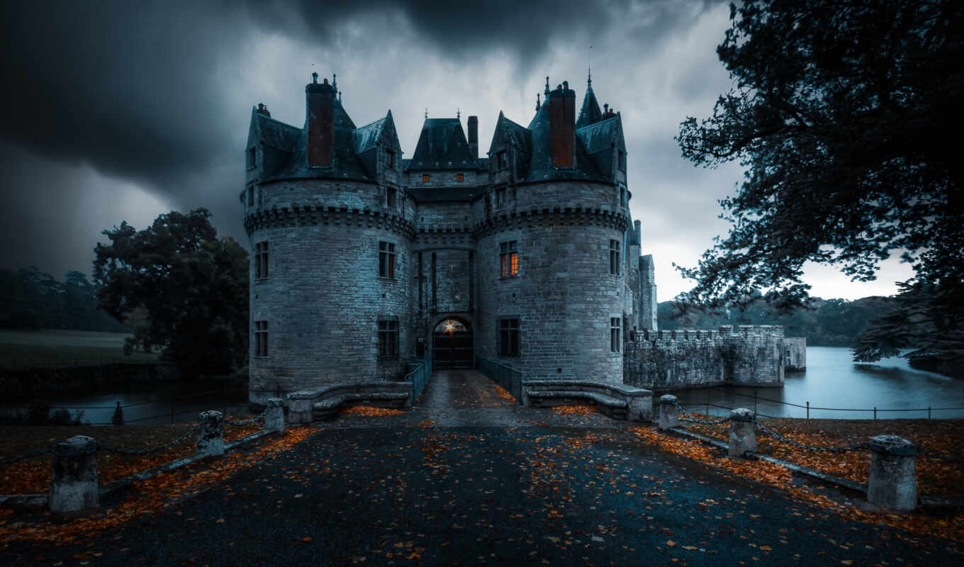 франция, castle, осень, долина, chateau, medieval, loire, chambord