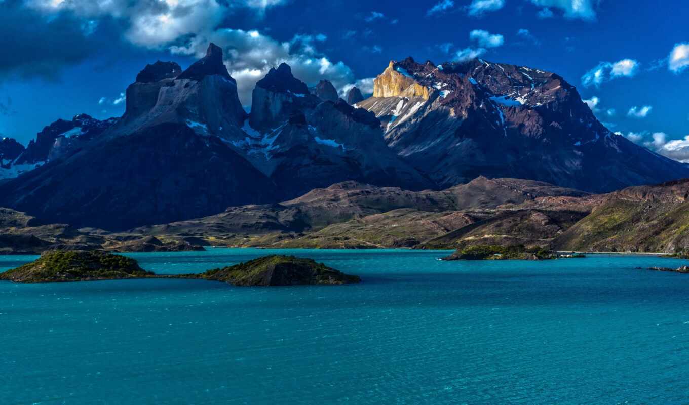 patagonia, park, del, chile, гора, paine, national, природа, torre