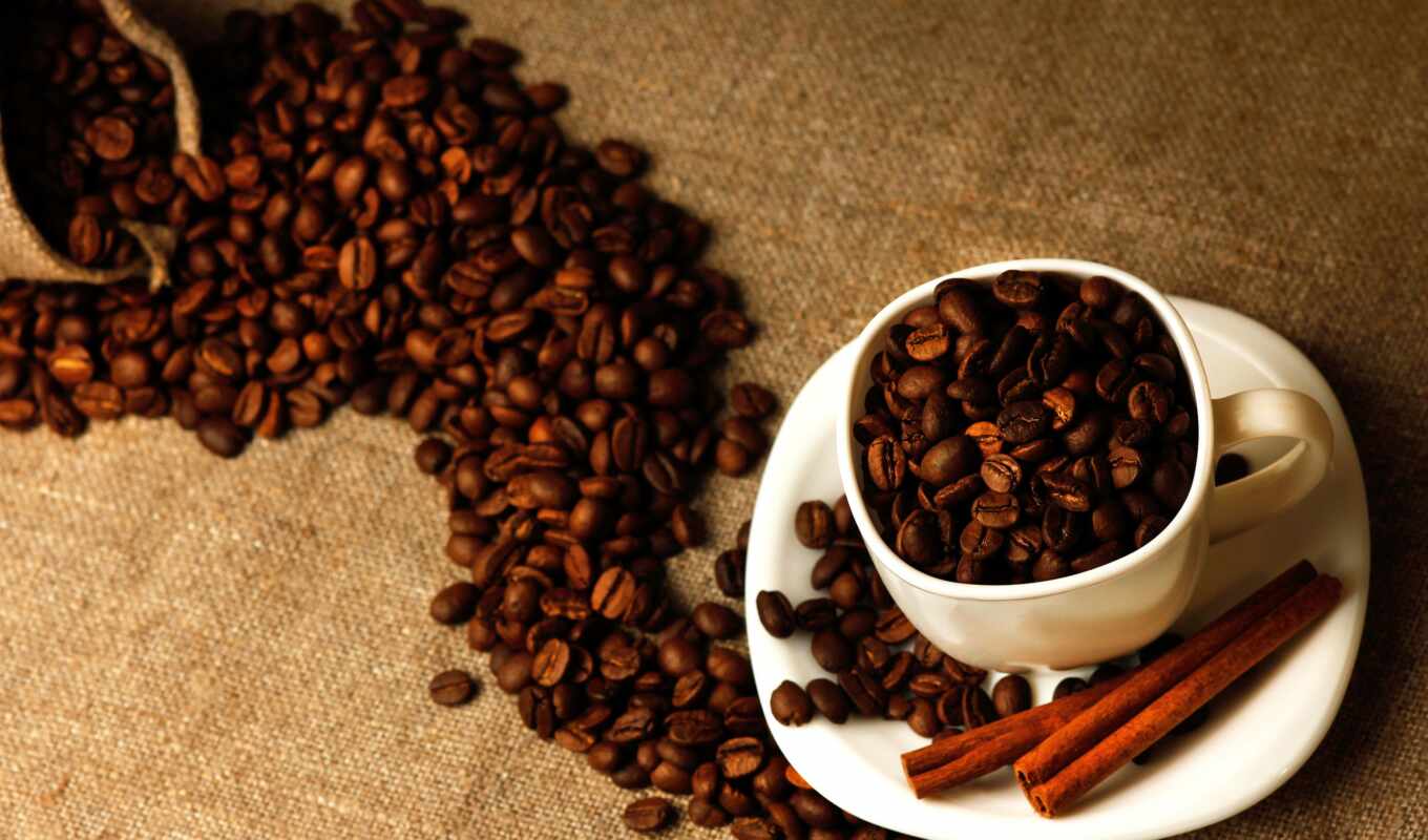 coffee, cup, seed, cinnamon